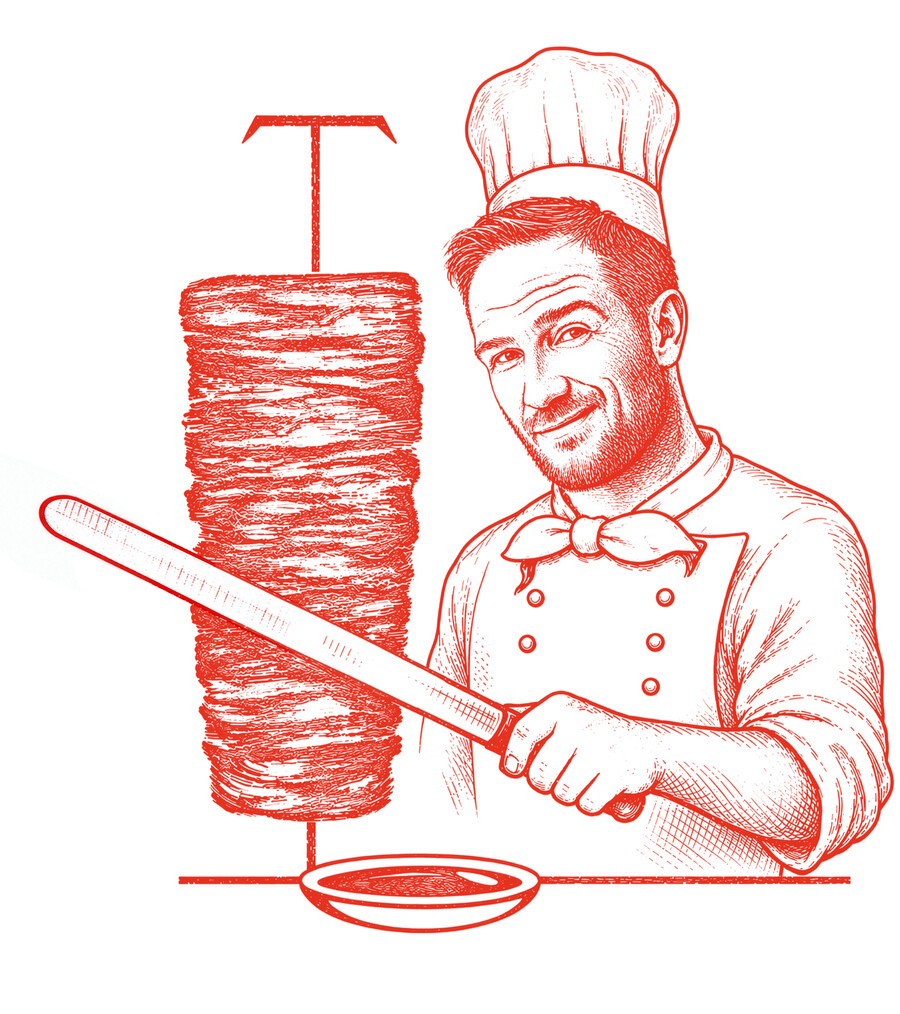 Freddy am Döner-Spieß